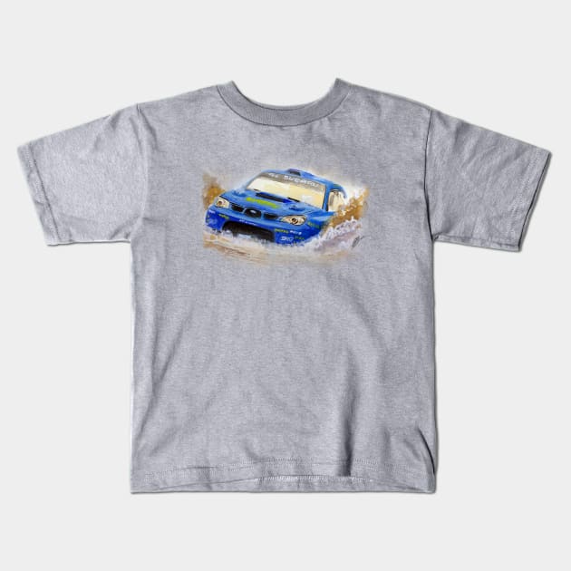 Blue mud Kids T-Shirt by Vanillah